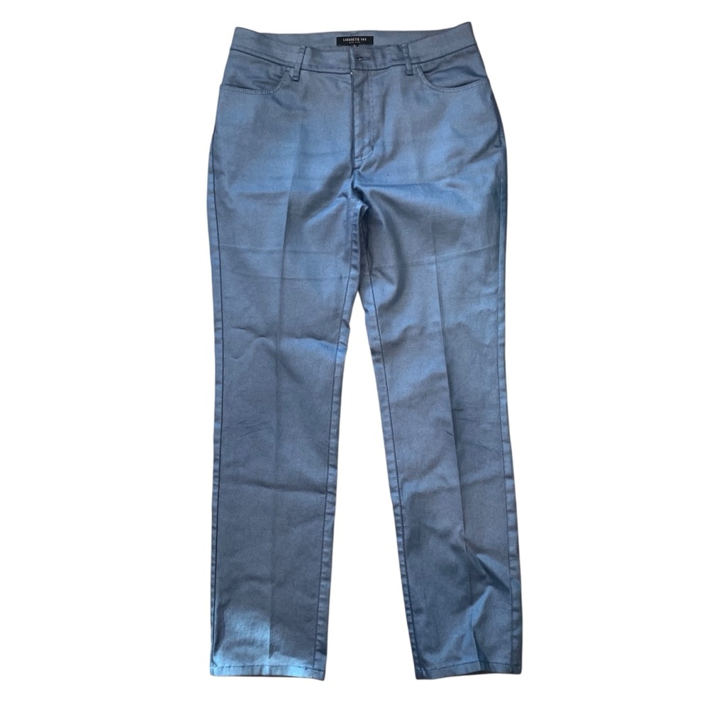 Lafayette 148 Cotton Blend Sheen Pants Sz 6